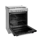 Cocina a Gas 30'' Venus Lid 5 quemadores Termocontrol Color Silver - Imagen 3