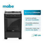 Cocina a Gas 60 cm Negro Mabe - CMP6010FN0 - Imagen 2