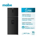 REFRIGERADORA NO FROST C/DISPENSADOR 417L NETOS GRAFITO MABE - Imagen 2