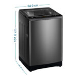 LAVADORA AUTOMÁTICA 21KG DIAMOND GRAY MABE - Imagen 3